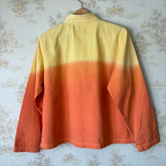 Vintage Coldwater Creek orange yellow fruit embroidered novelty statement jacket - Picture 4 of 8